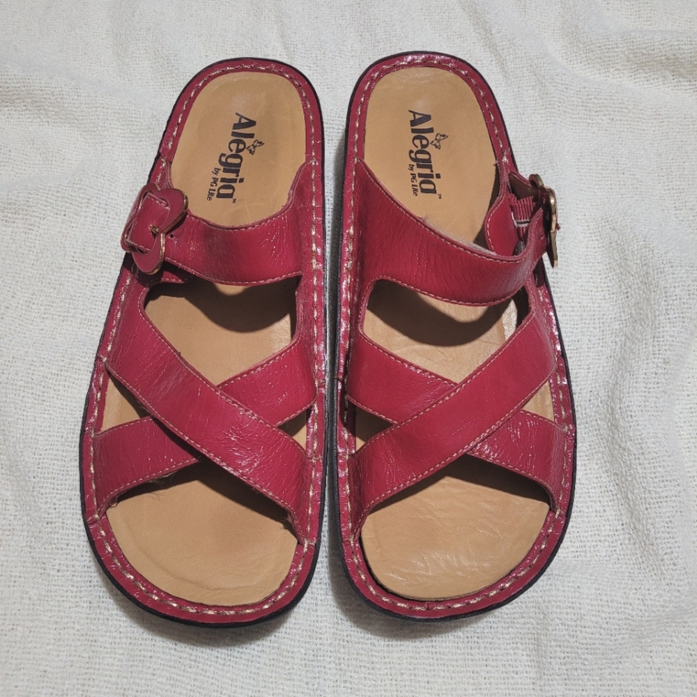 Alegria Women's Pink Barcelona Butterfly Sandals